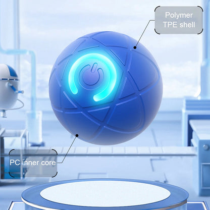 Smart Interactive Dog Ball: Auto Rolling & Moving Electric Toy with LED Lights, Relieve Boredom for Small, Medium, Large Dogs