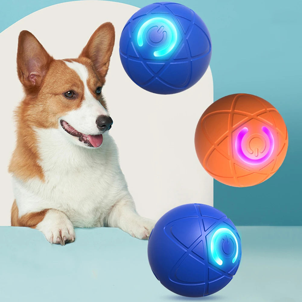 Smart Interactive Dog Ball: Auto Rolling & Moving Electric Toy with LED Lights, Relieve Boredom for Small, Medium, Large Dogs
